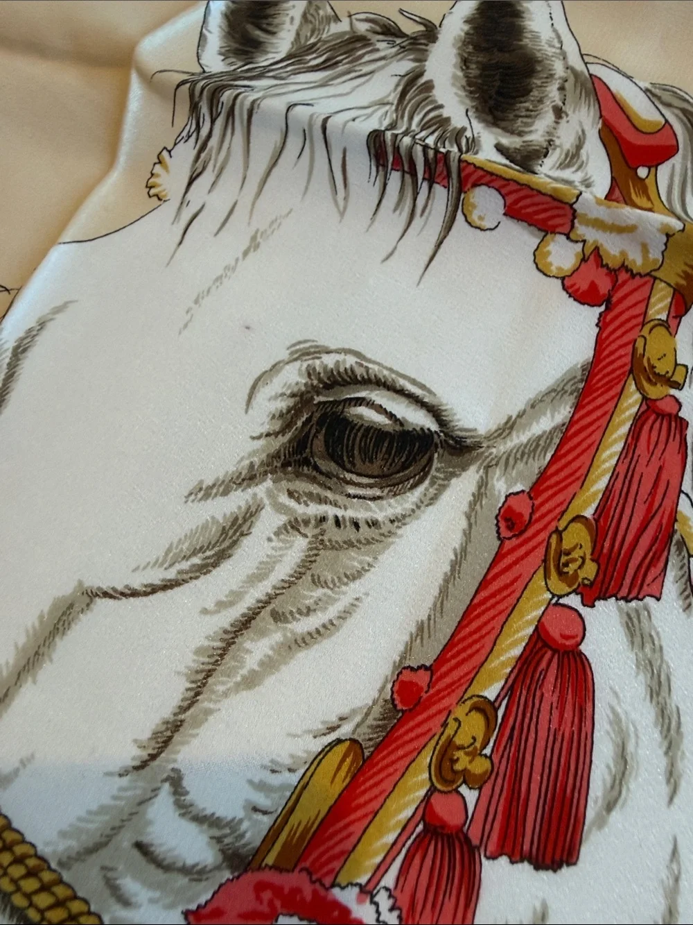 MCM Souvenir Scarf Equestrian Spanish Riding School Vienna Austria